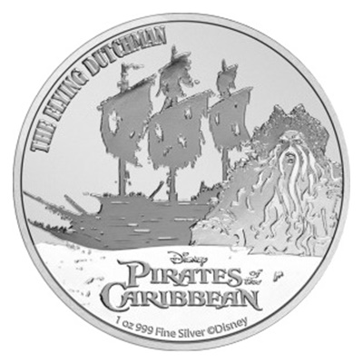 2021 1oz Silver Coin - Pirates of Caribbean - FLYING DUTCHMAN